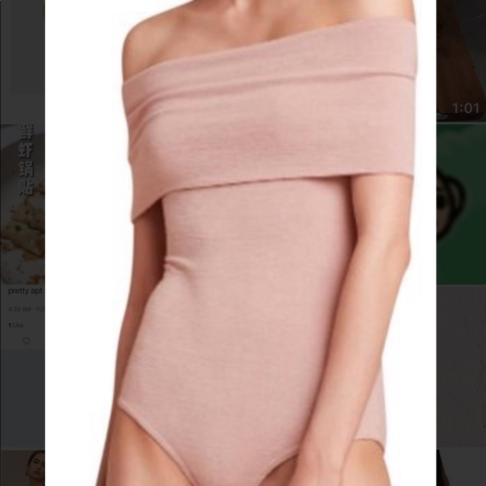 aritzia off shoulder bodysuit